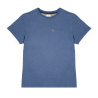 Organic cotton T-shirt– Mottled navy blue – 190gr