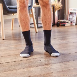 Chaussettes sport en maille piquée Noir et Gris | BILLYBELT