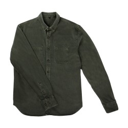 Khaki denim jacket - 280 gr/m²