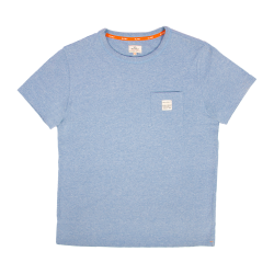 Blue speckled T-shirt Heavy recycled cotton