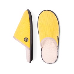 SLIPPERS - RIBBED YELLOW