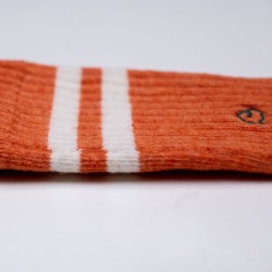 The Retro 09 Orange sockscombed cotton