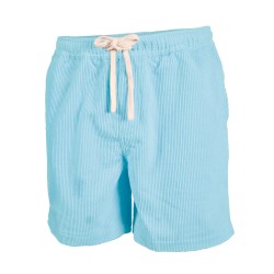 Light blue velvet shorts