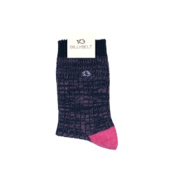 Socks in combed cotton Club - Blue and pink
