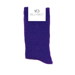Wool socks with angoraElectric blue