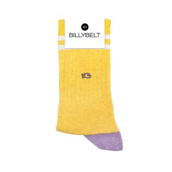Socks in combed cotton Retro - Yellow
