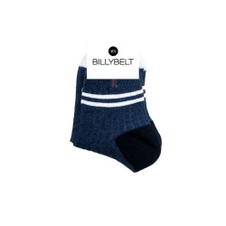 Socks in combed cotton Mid-cuts - Navy