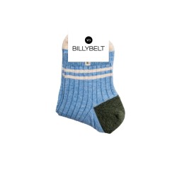 Socks in combed cotton Mid-cuts - Light blue