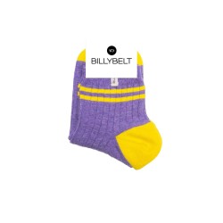 Socks in combed cotton Mid-cuts - Purple