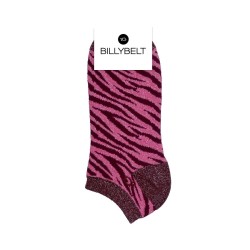 Ankle socks in combed cotton Zebra - Pink