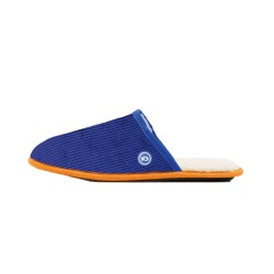 Velvet slippers Electric blue