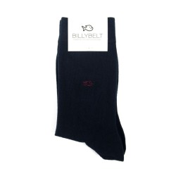 Men's Plain Cotton Socks - Navy | BILLYBELT