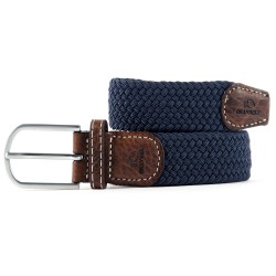 Slate blue braided belt for men