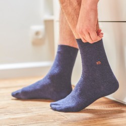 men's blue cotton socks